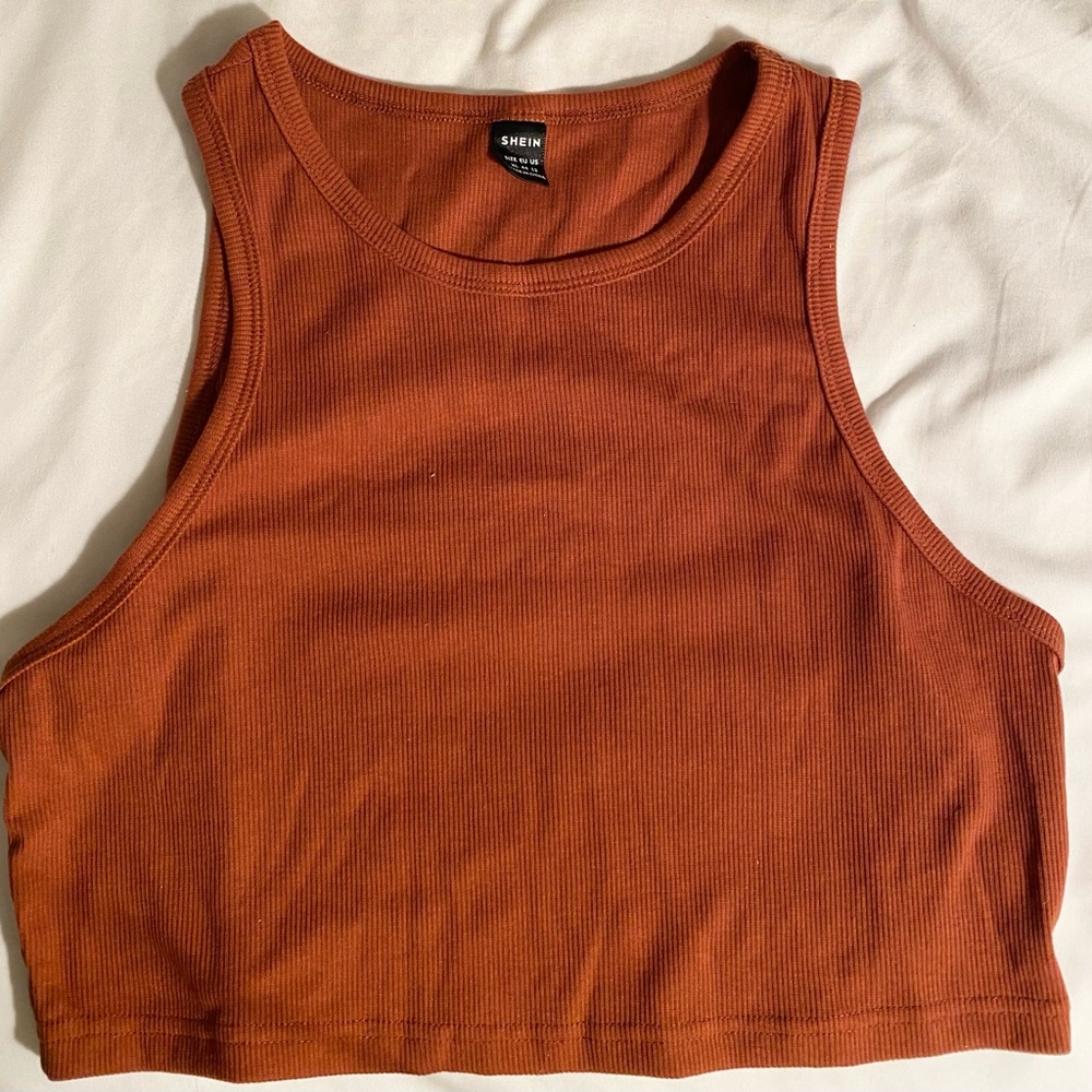 Shein copper/orange tank top. Size xl